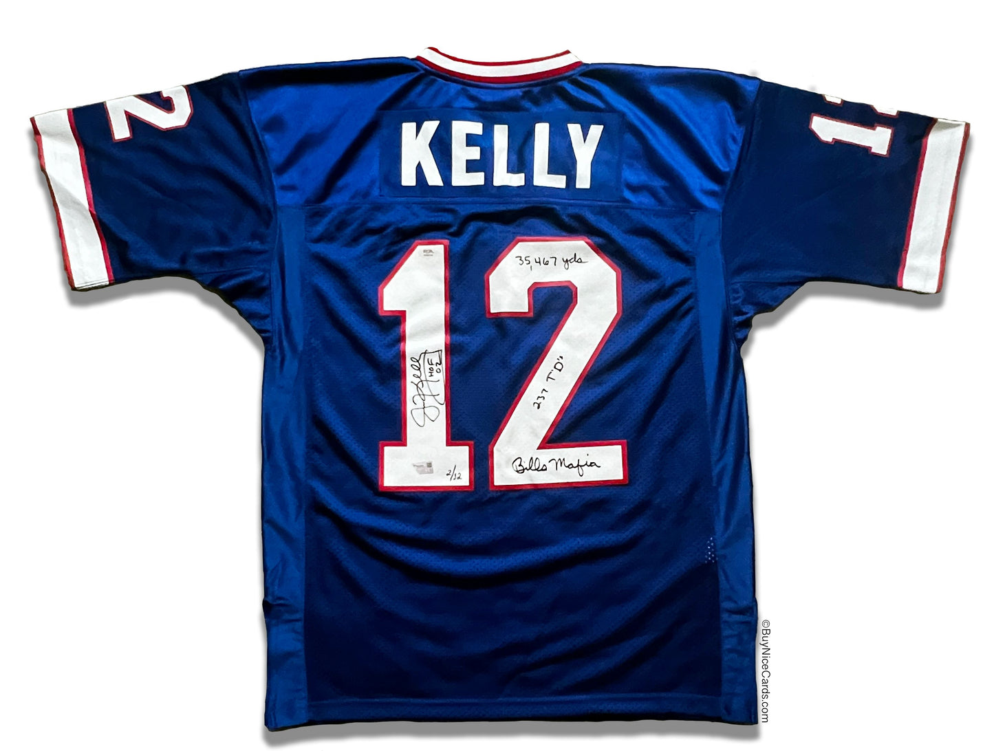 1994 Jim Kelly Buffalo Bills Signed Mitchell & Ness Authentic Jersey Auto PSA