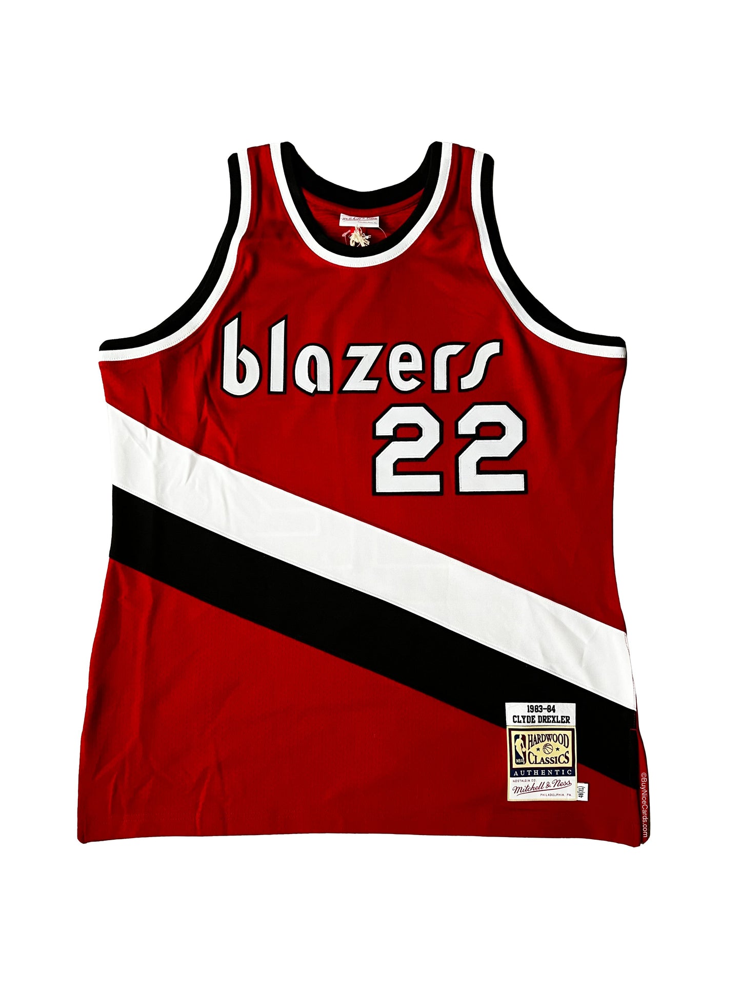 1983-84 Clyde Drexler Mitchell & Ness signed Auto NBA Authentic XL Jersey PSA