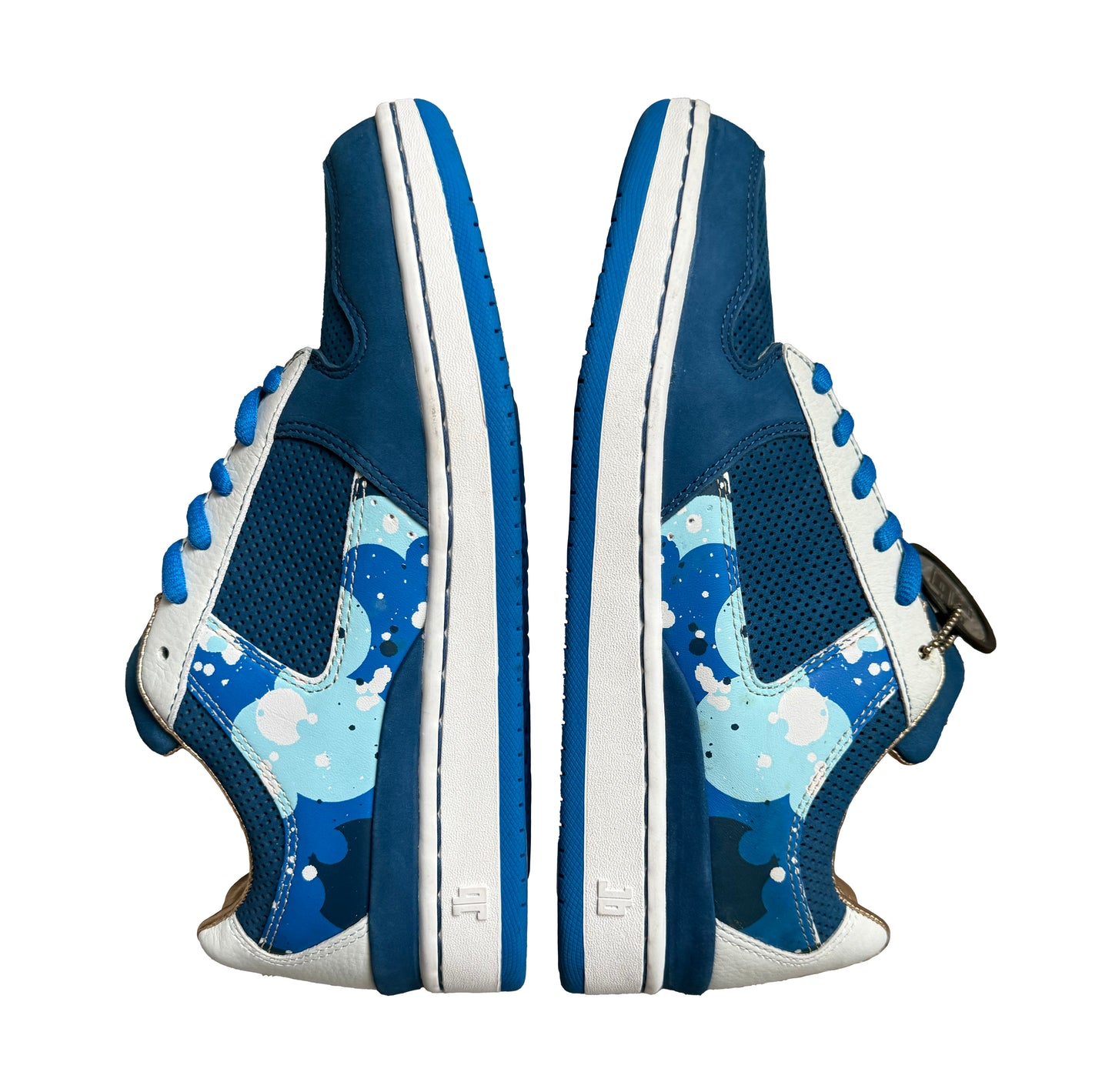 Kidrobot JB Classics Lab Tilt Edition Blue White Sneakers Box, Bag, Cert Size 8