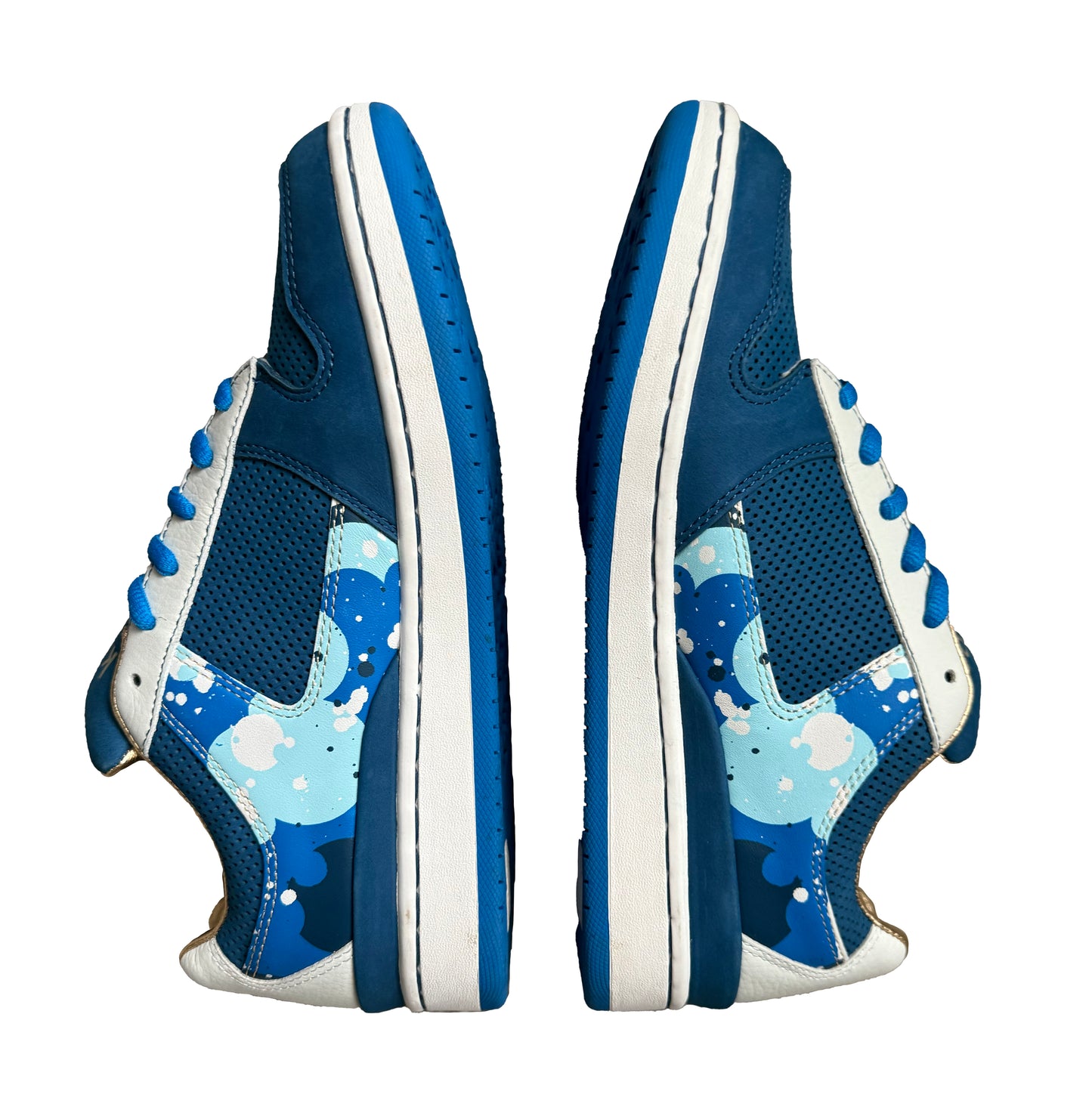 Kidrobot JB Classics Lab Tilt Edition Blue White Sneakers Box, Bag, Cert Size 8