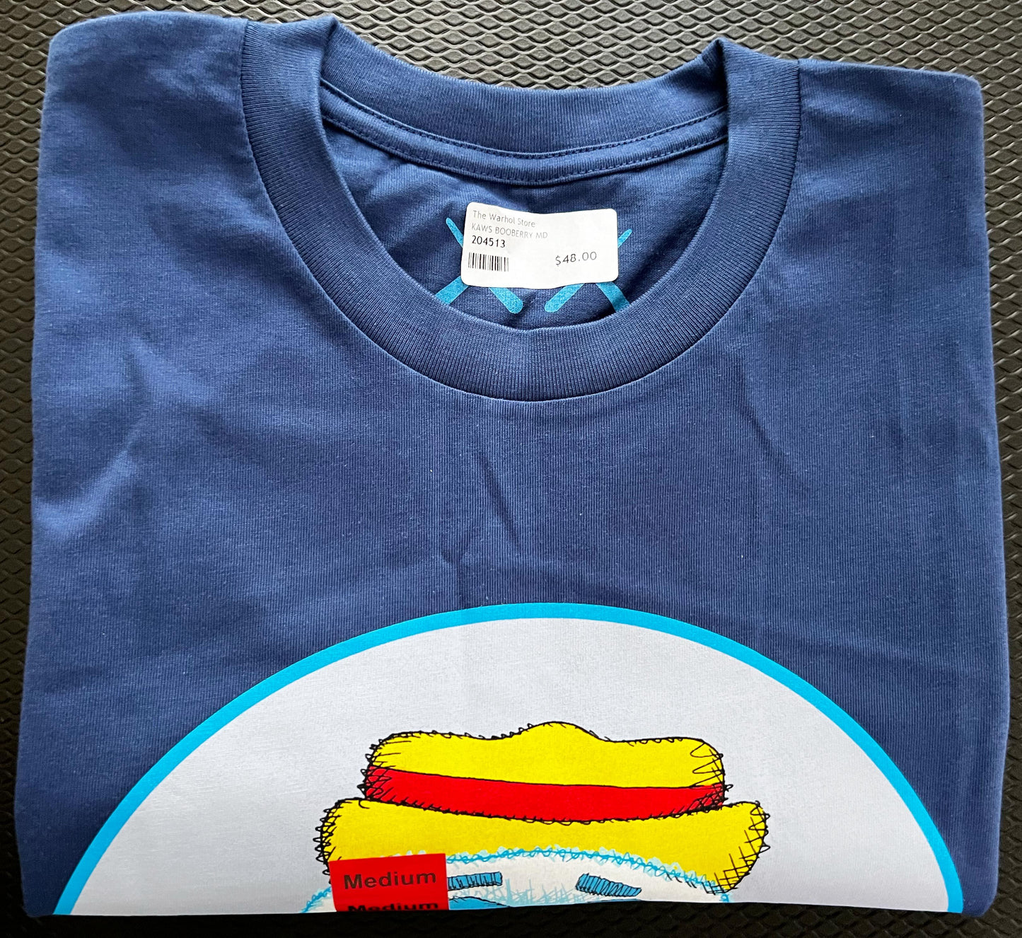2024 Kaws x Monsters Boo Berry Blue T-Shirt - Size Medium - New with Tags