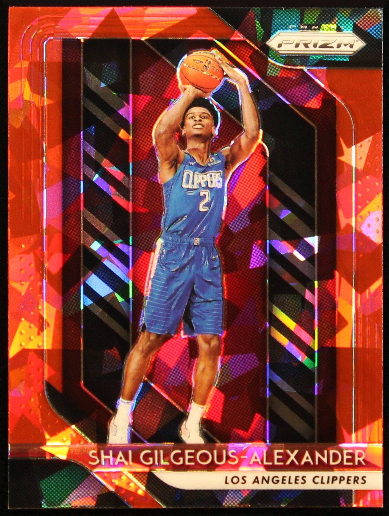 2018 Shai Gilgeous -Alexander Panini Prizm Red Ice SP RC Rookie #184