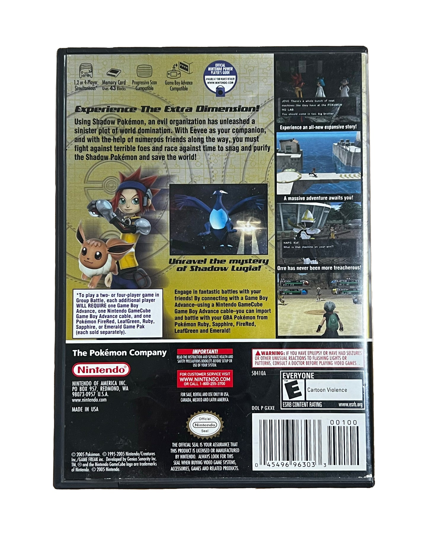 Nintendo GameCube Pokemon XD: Gale of Darkness 2005 Disc and Case Only Test & Working