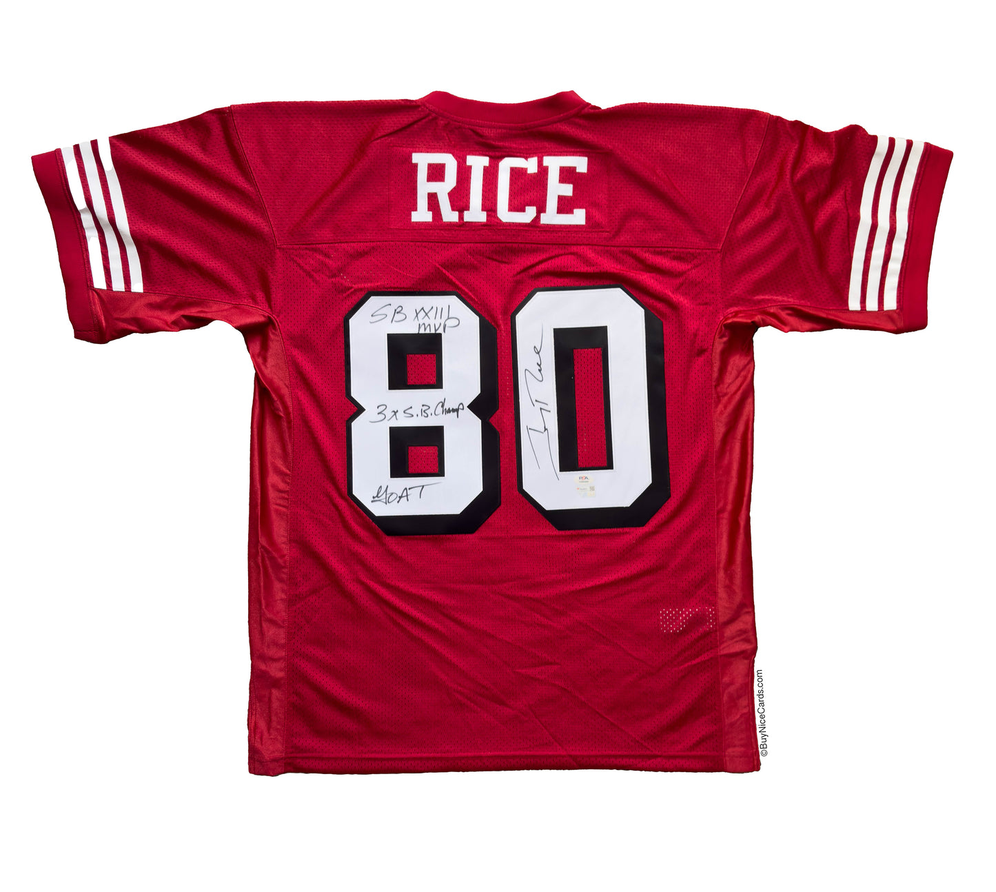 Jerry Rice 1994 Mitchell & Ness Authentic San Francisco 49ers Autographed and Inscribed PSA Authenticated