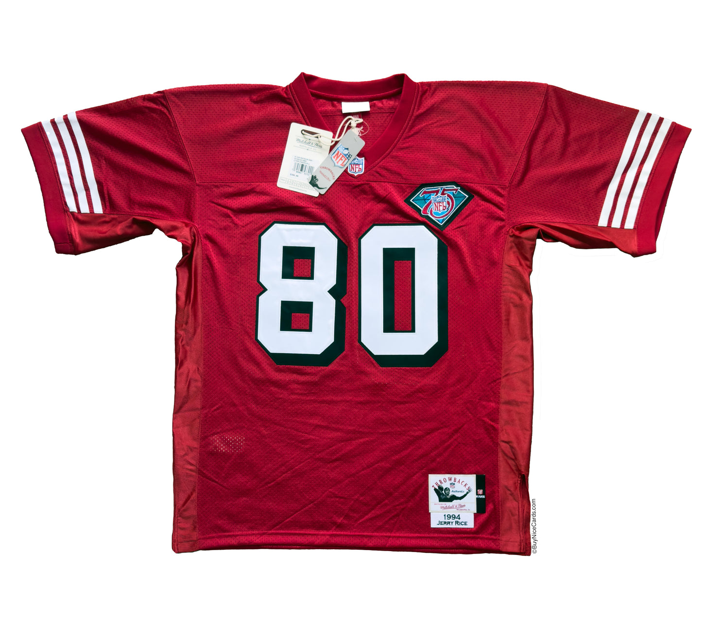 Jerry Rice 1994 Mitchell & Ness Authentic San Francisco 49ers Autographed and Inscribed PSA Authenticated