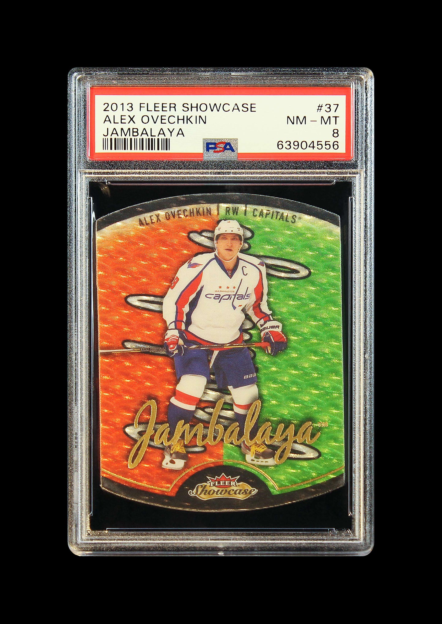 2013 Alex Ovechkin Fleer Retro Jambalaya SP #37 PSA 8 Pop 5 / 1 Higher