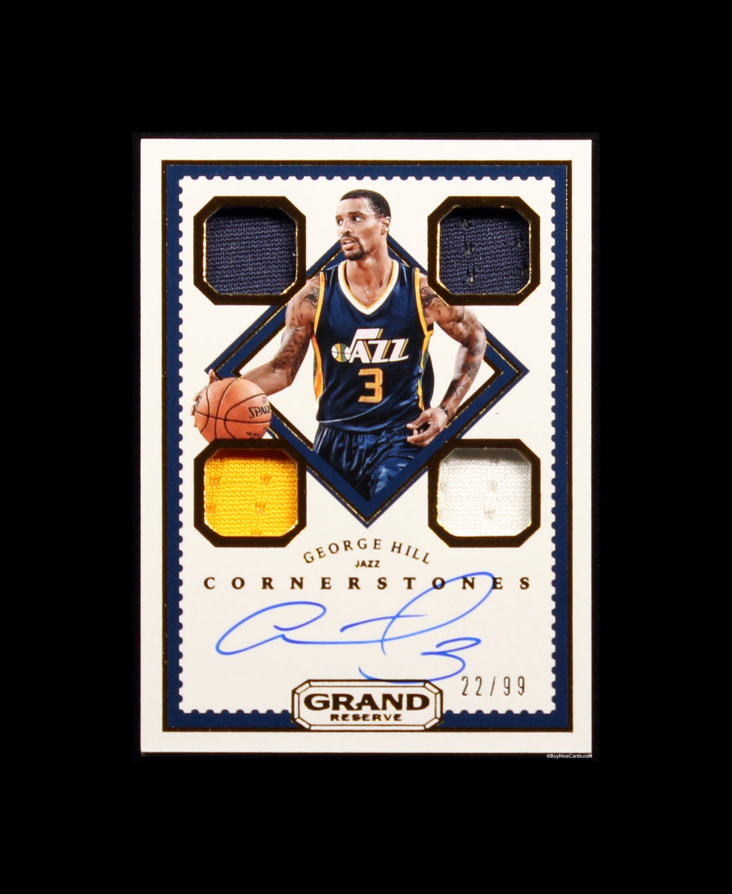 2016 George Hill Panini Grand Reserve Rookie Cornerstones /99 # 14
