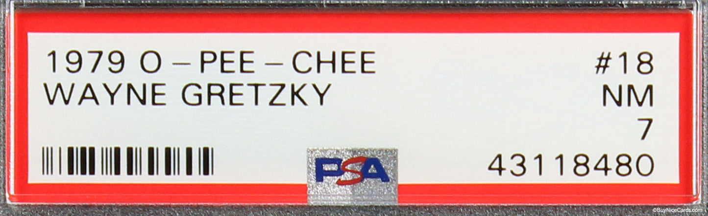 1979 Wayne Gretzky O-pee-chee Opc Rc Rookie #18 Psa 7 Nm