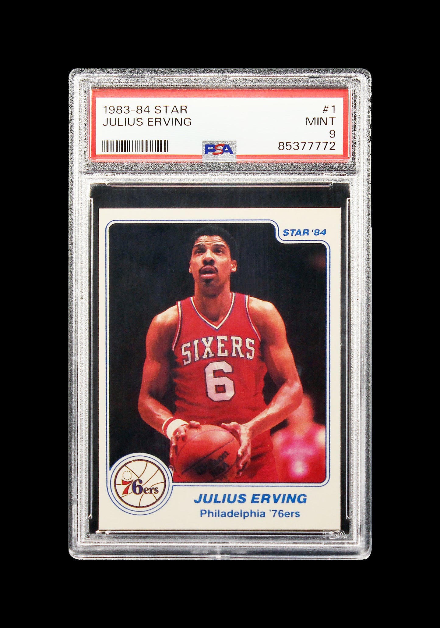 1983 Julius Erving Dr. J Star #1 PSA 9 Mint