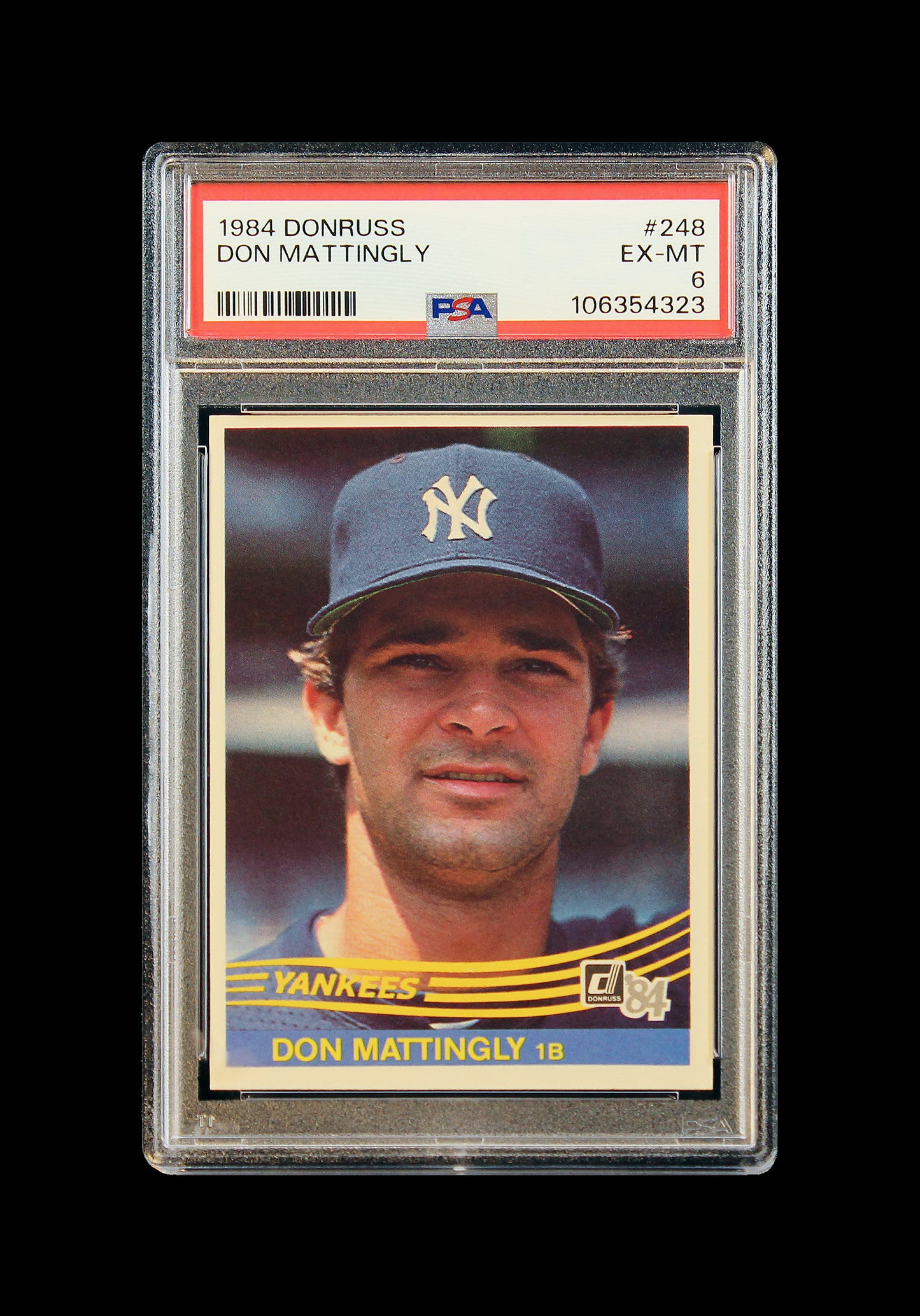 1984 Don Mattingly Donruss RC Rookie #248 PSA 6 EX-MT