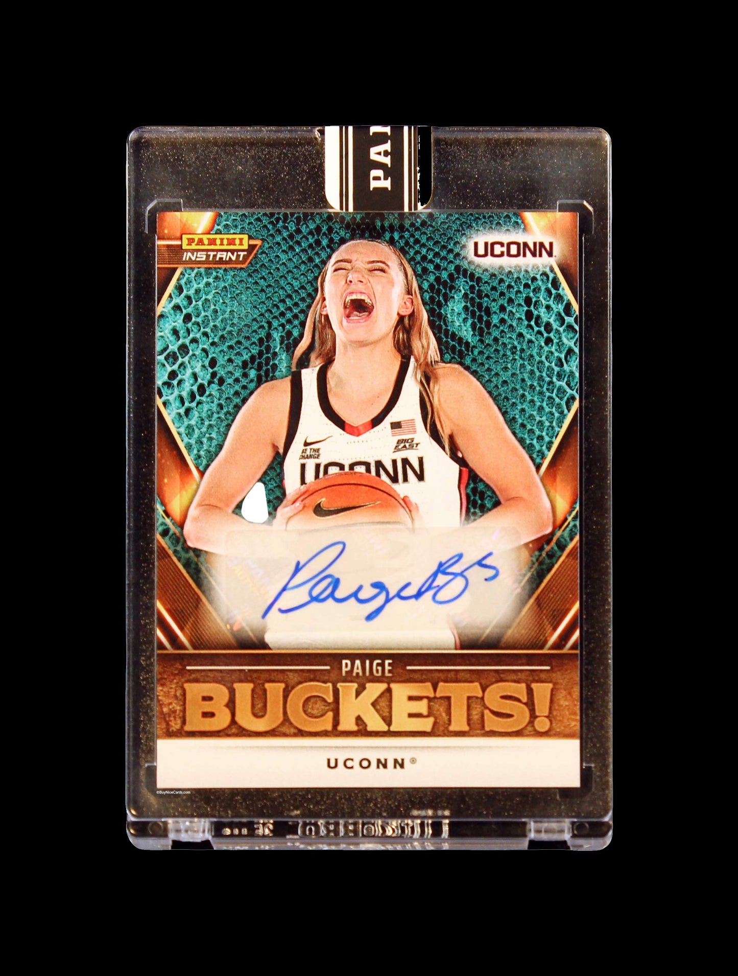 2024 Paige Bueckers Panini Instant Blue Viper 1/1 RC Rookie Auto #PB-NC Sealed