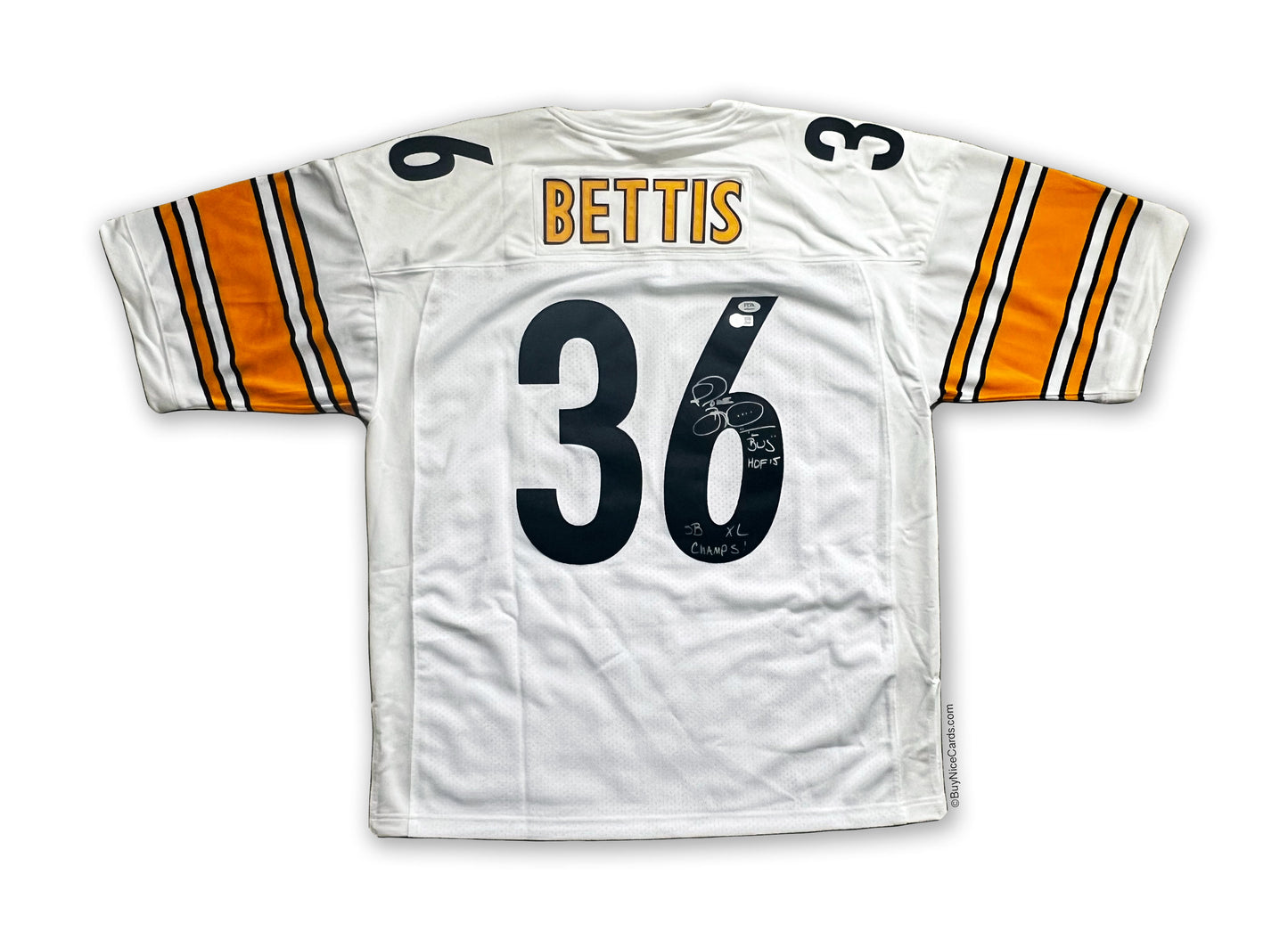 2005 Jerome Bettis Mitchell & Ness Authentic Signed & Inscribed Autographed Jersey with PSA COA