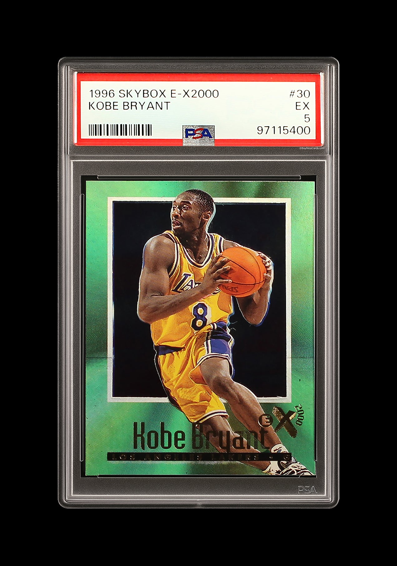 1996 Kobe Bryant Skybox E-X2000 RC Rookie #30 PSA 5 EX