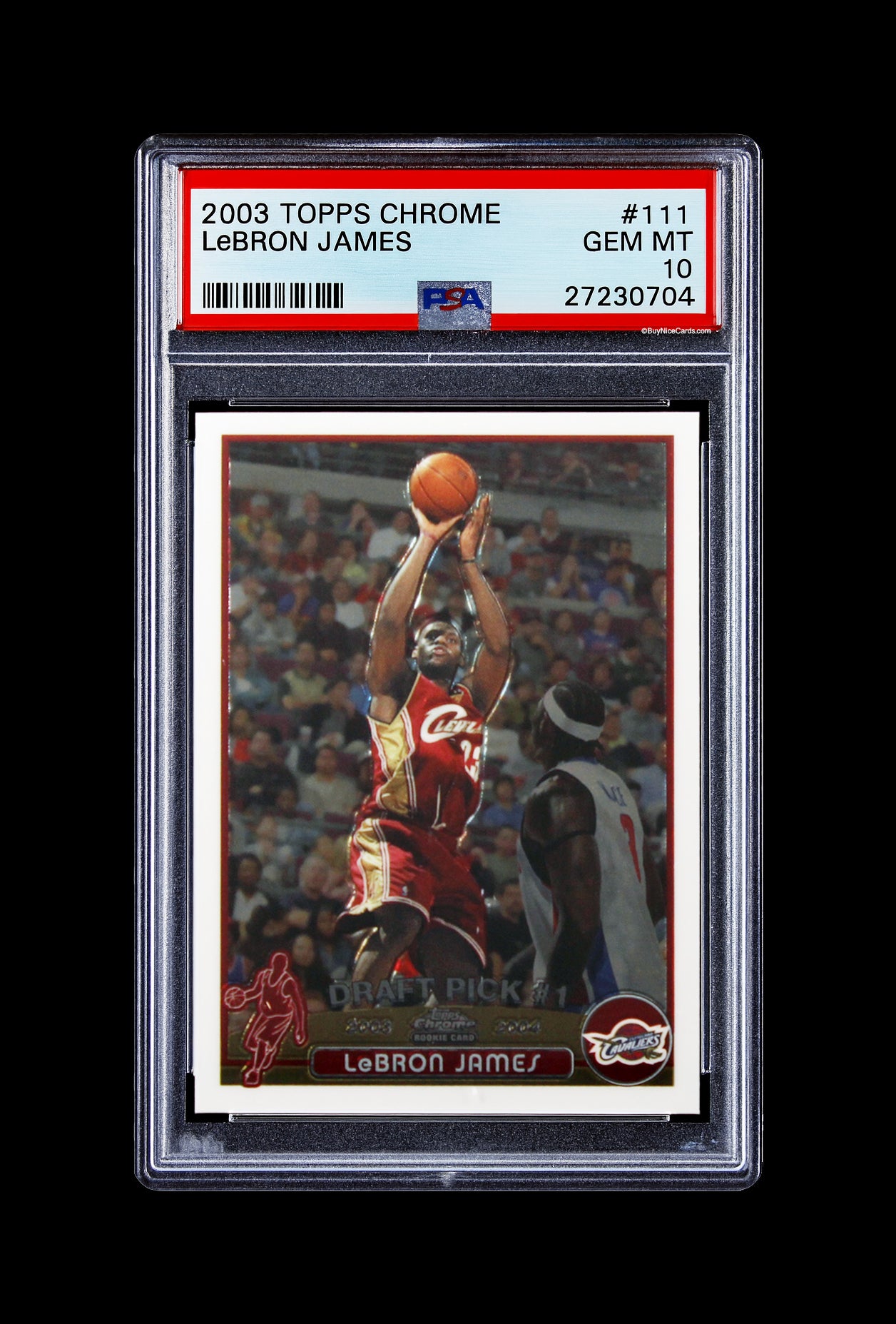 2003 Lebron James Topps Chrome RC Rookie #111 PSA 10 Gem Mint