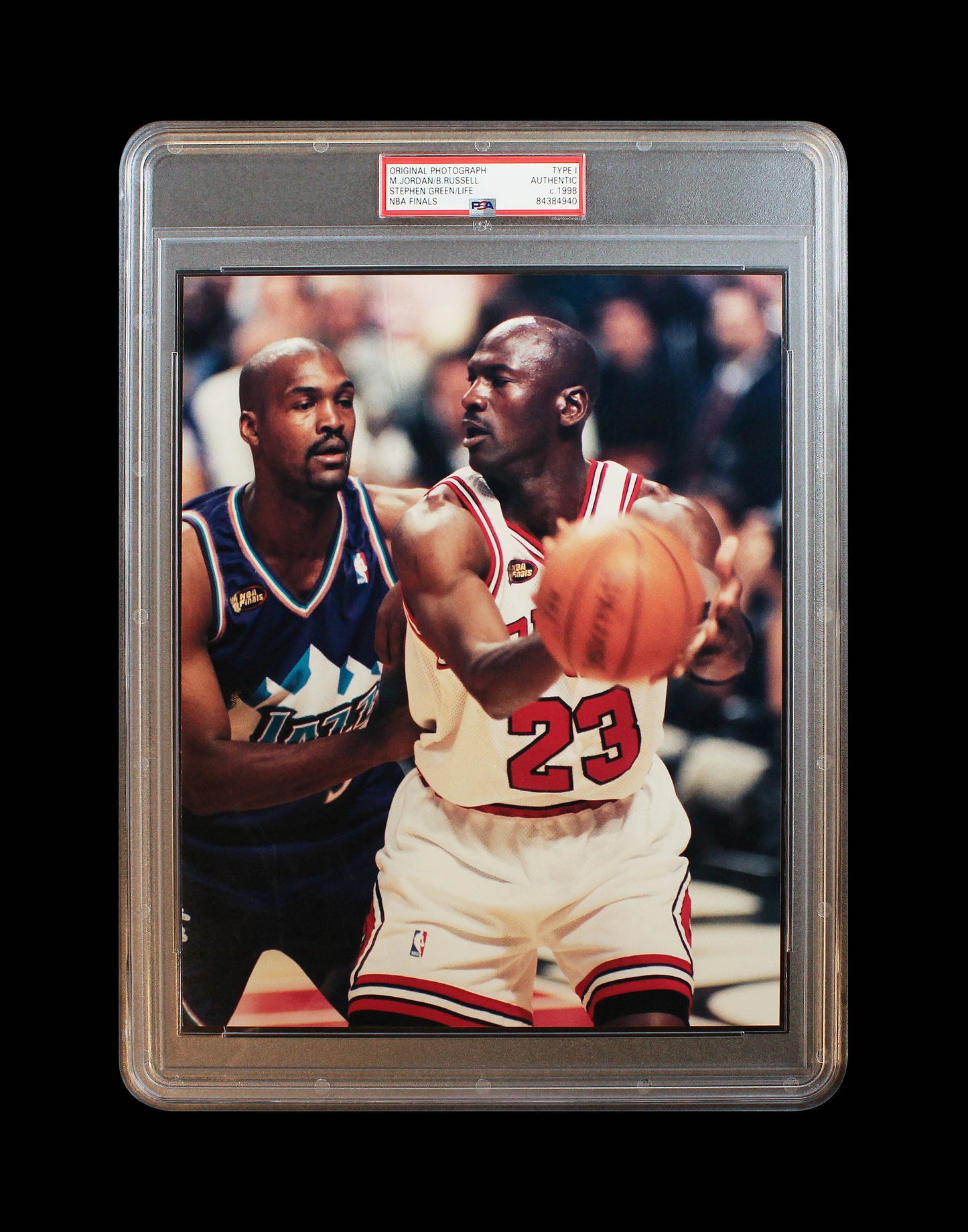 1998 Michael Jordan NBA Finals Stephen Green Life Magazine PSA Type 1 Photo