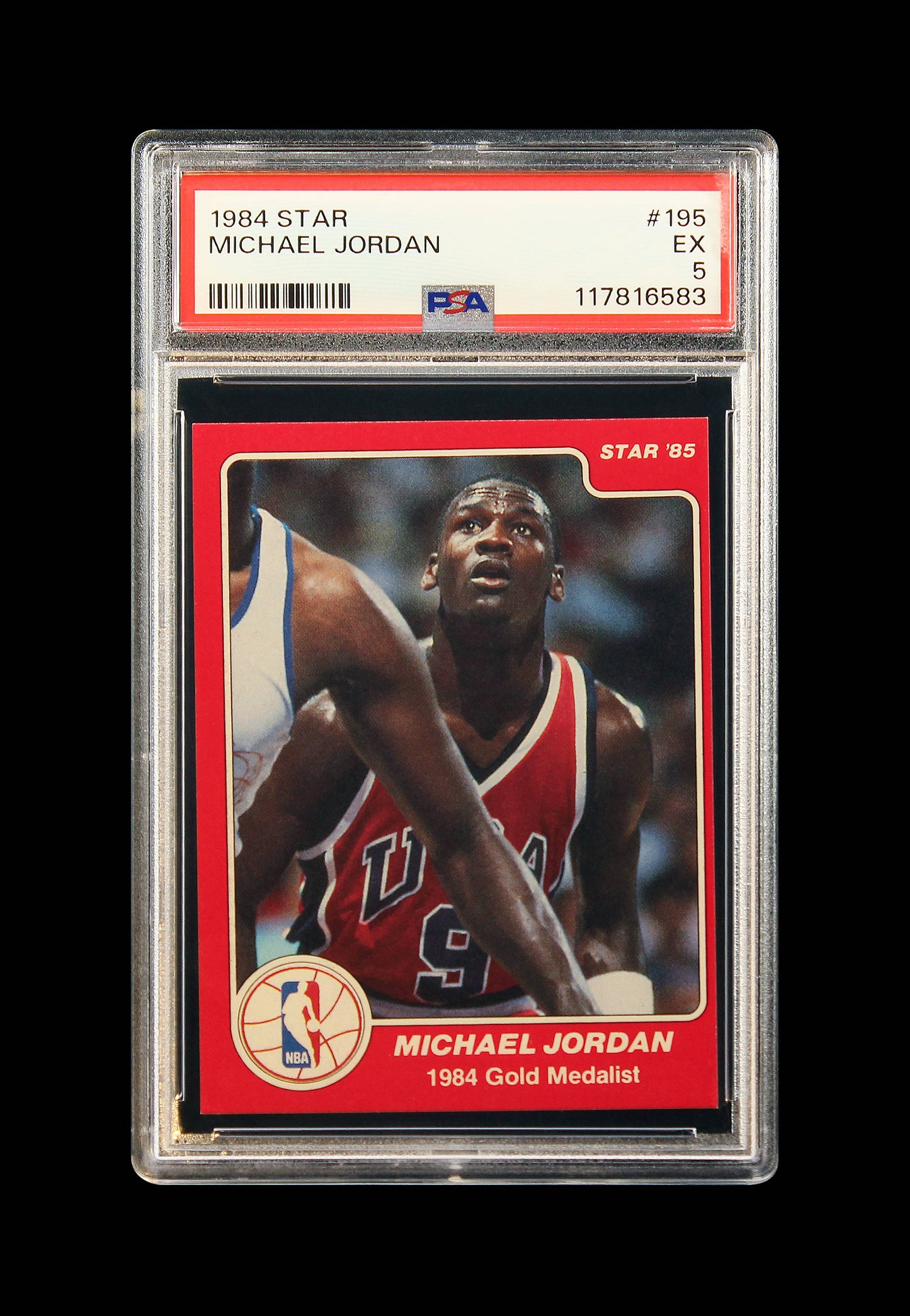 194 Michael Jordan Star USA RC Rookie #195 PSA 5 EX