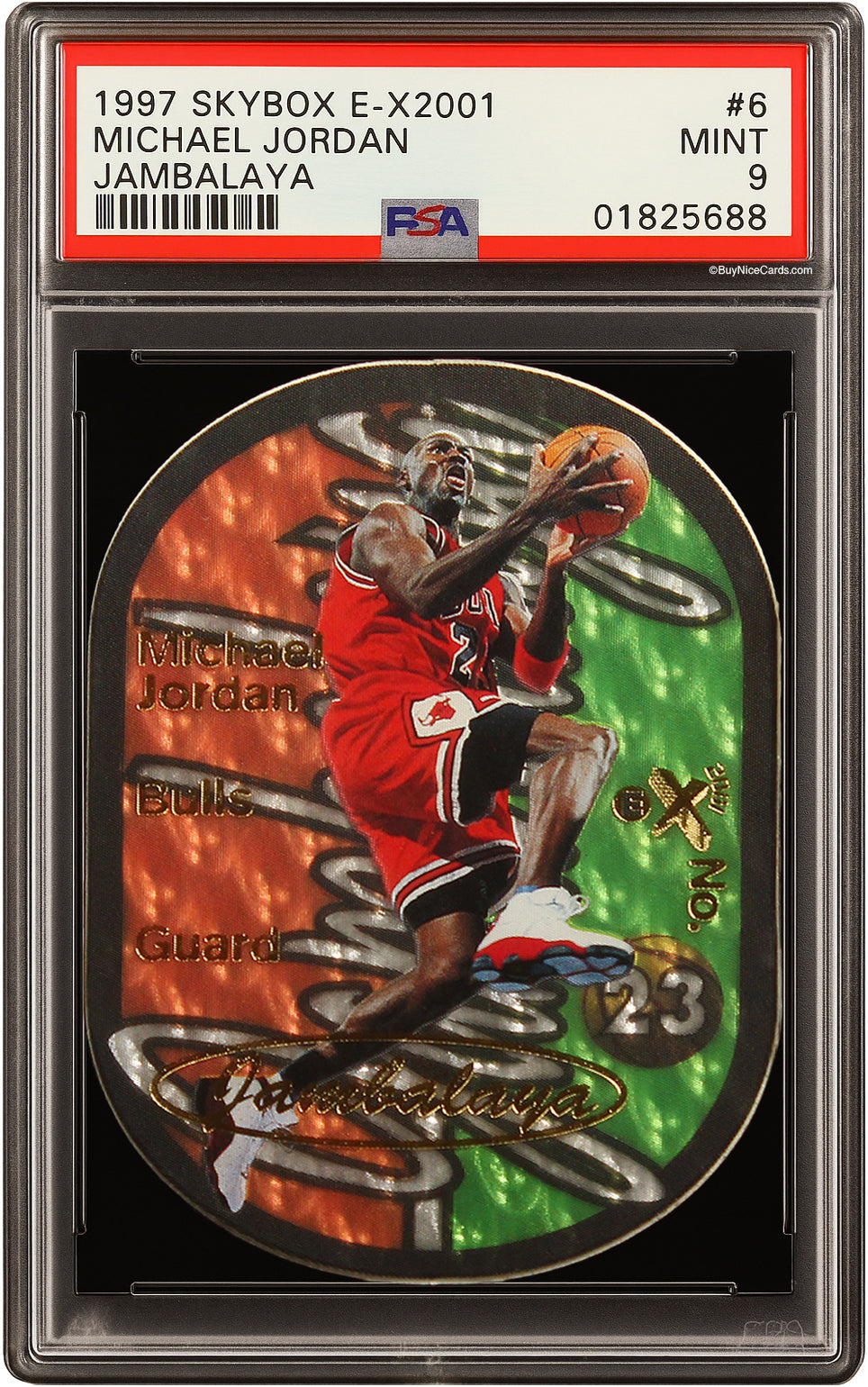 1997 Michael Jordan Fleer Skybox E-X2001 Jambalaya SP #6 PSA 9 Pop 19