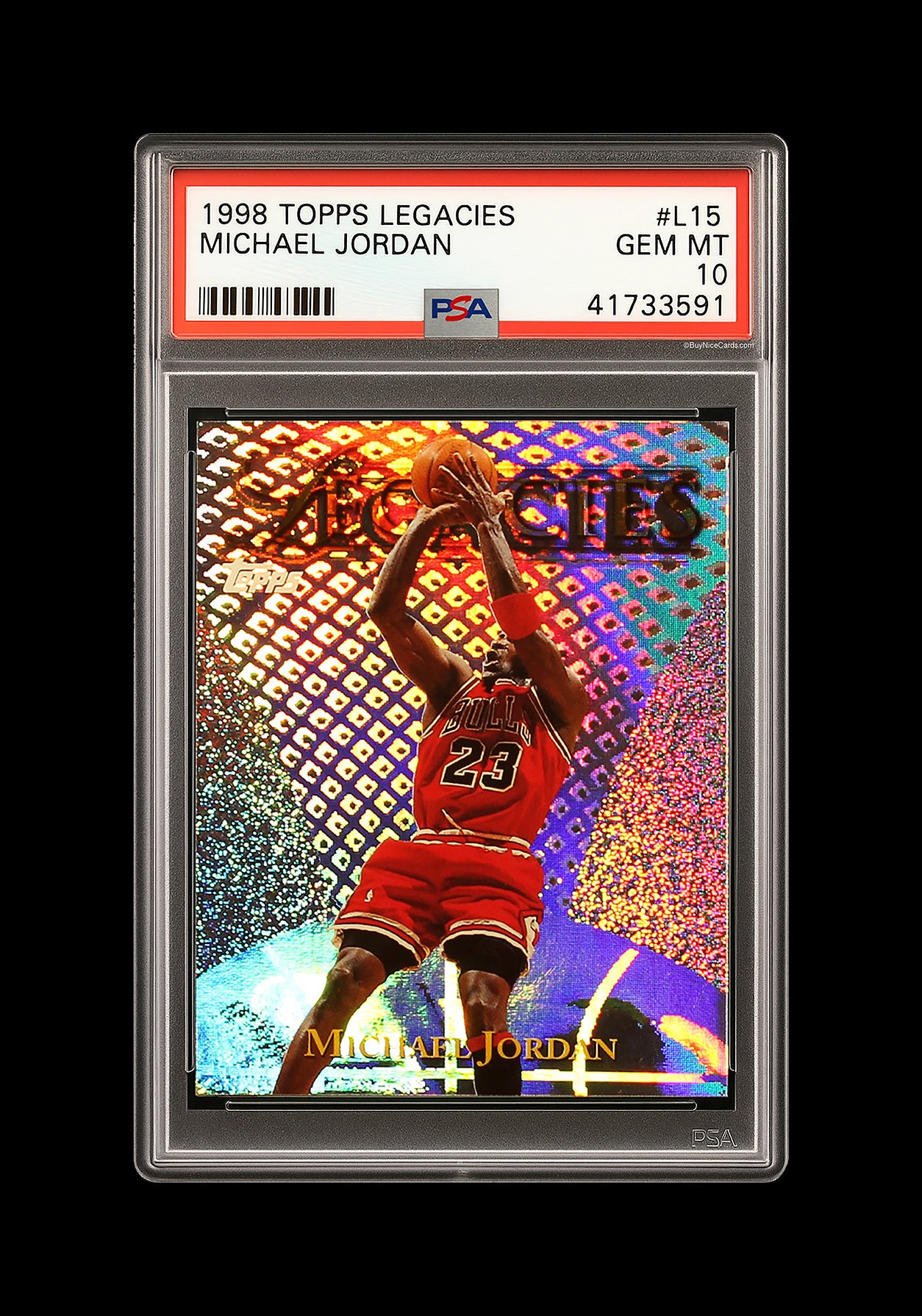 1998 Michael Jordan Topps Legacies SP # L15 PSA 10 Gem Mint Pop 43