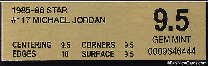 1985-86 Michael Jordan Star RC Rookie #117 BGS 9.5 True Gem +