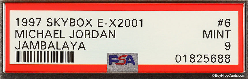 1997 Michael Jordan Fleer Skybox E-X2001 Jambalaya SP #6 PSA 9 Pop 19