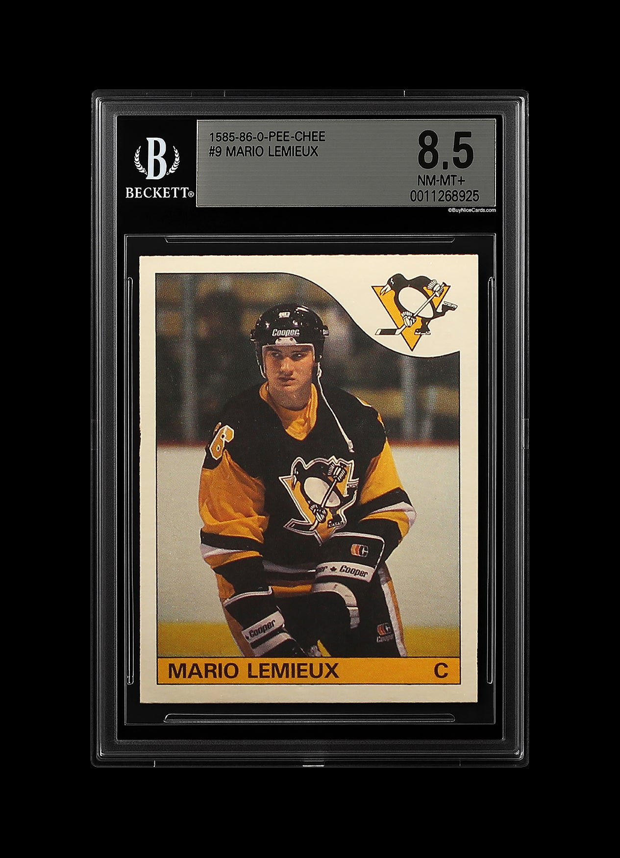 1985-86 Mario Lemieux O-Pee-Chee RC Rookie BGS 8.5 PWCC Top 30%