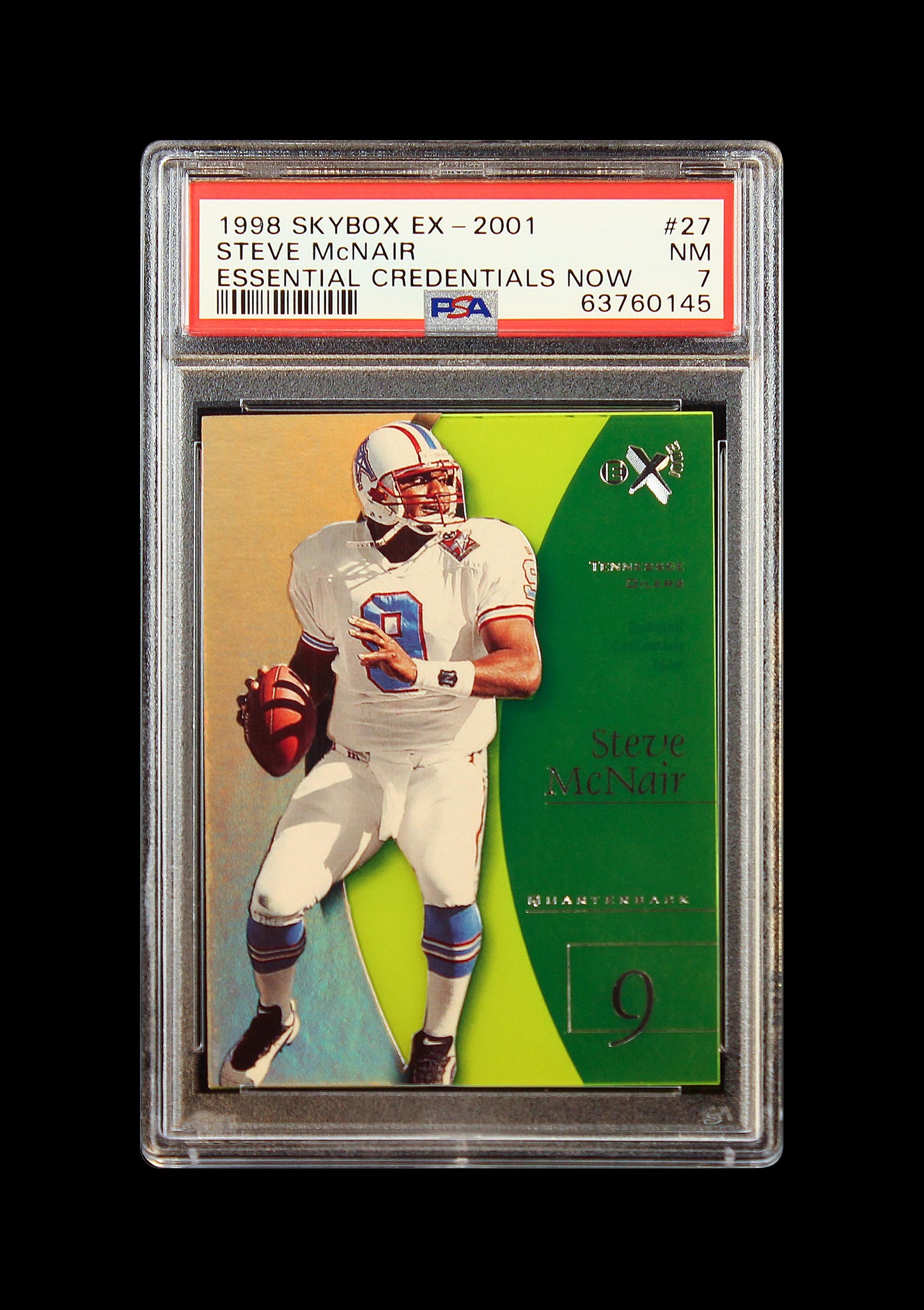 1998 Steve Mcnair Skybox EX-2001 Essential Credentials Now #27 /27 PSA 7