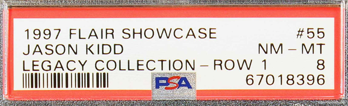 1997 Jason Kidd Fleer Flair Showcase Legacy Collection #55 Row 1 /100 Psa 8