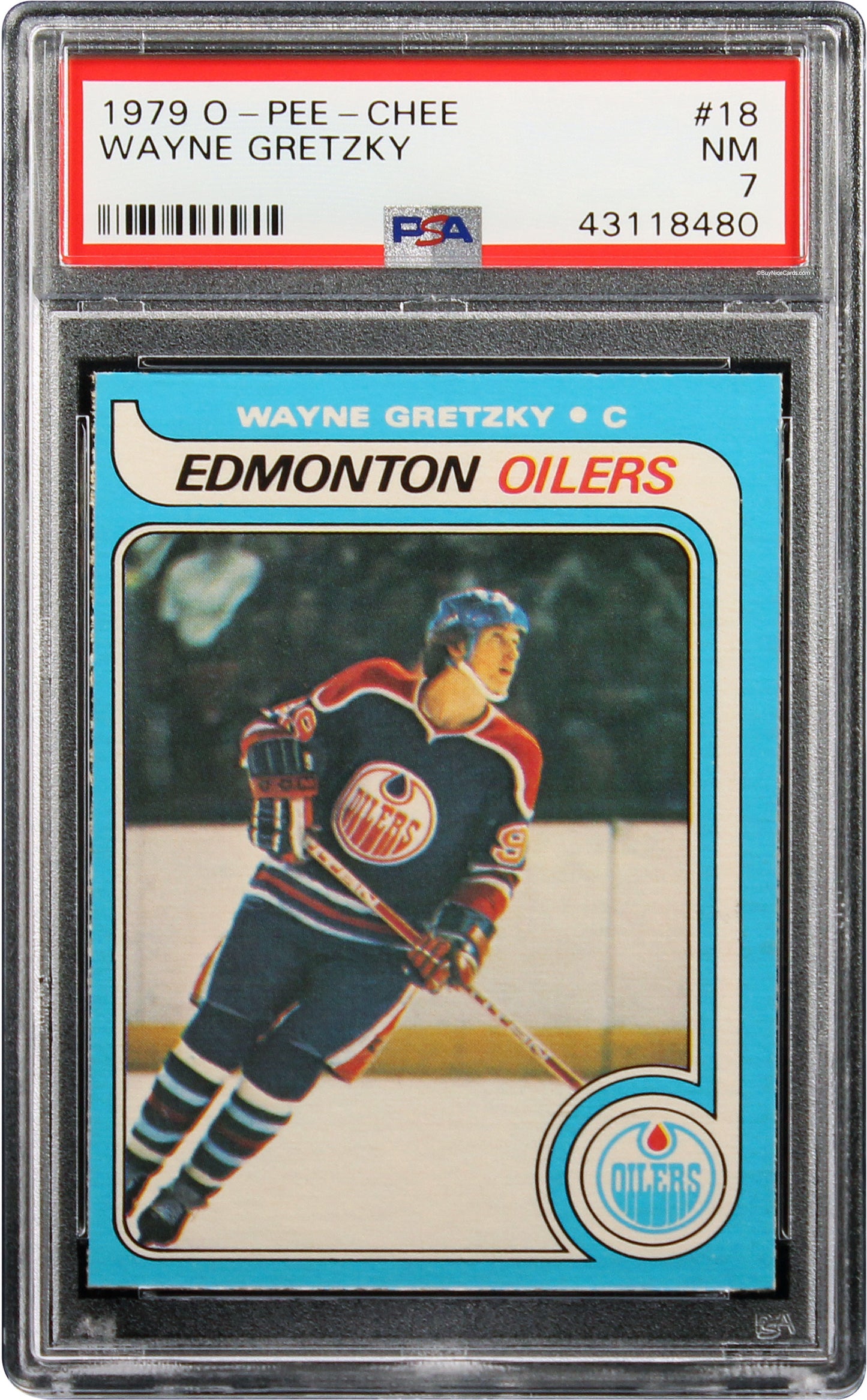 1979 Wayne Gretzky O-pee-chee Opc Rc Rookie #18 Psa 7 Nm