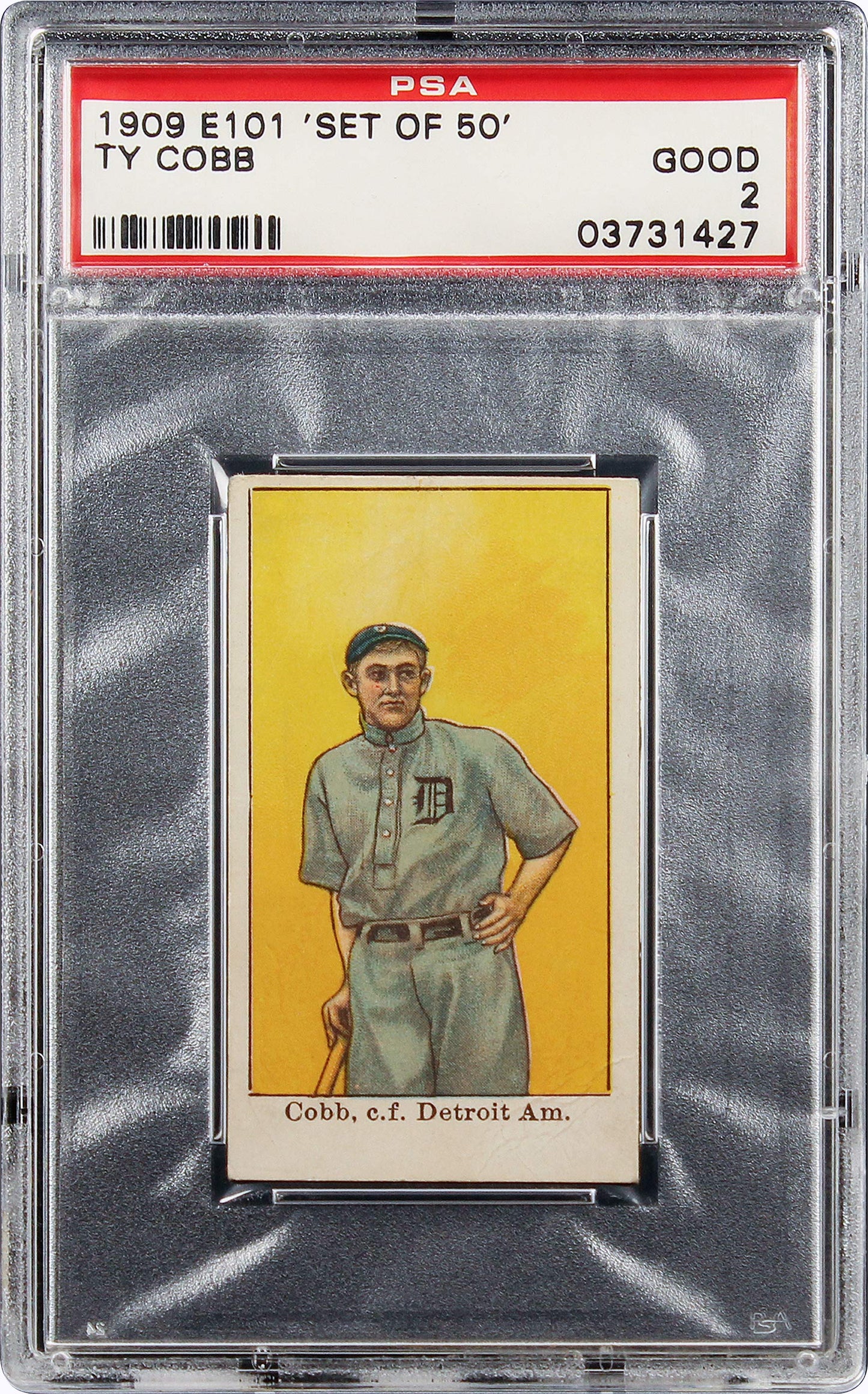 1909 Ty Cobb E101 Anonymous "set Of 50" Psa 2 - Pop 7, 9 Above - Pwcc A Top 30%