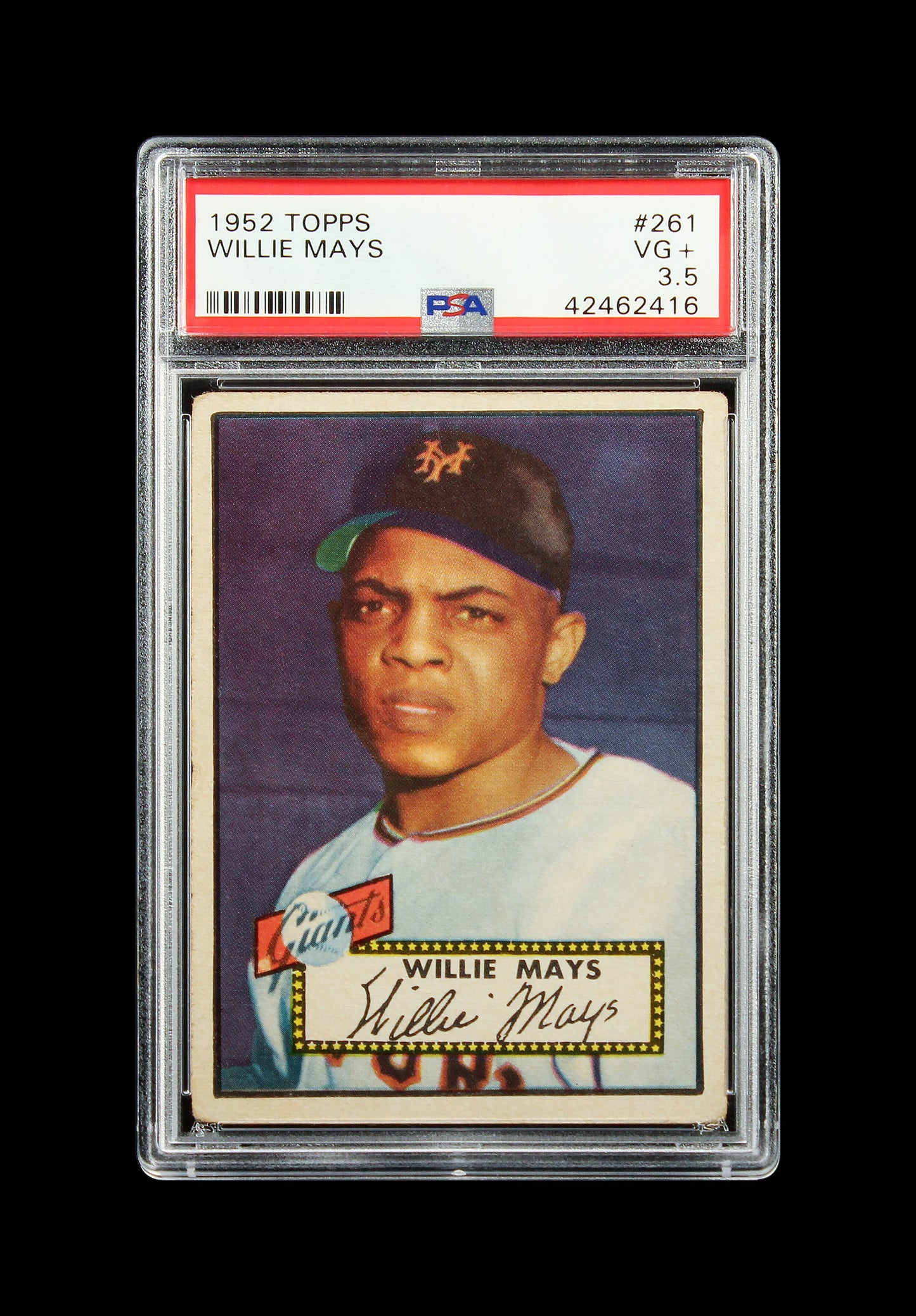 1952 Willie Mays Topps #261 PSA 3.5 Nicely Centered