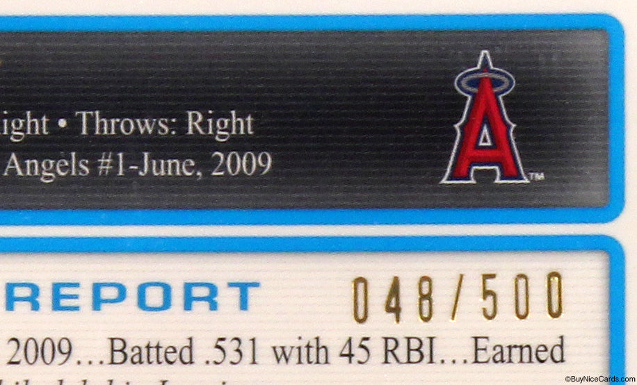 2009 Mike Trout Bowman Chrome Refractor RC Rookie Auto /500 BGS 9.5 / 10