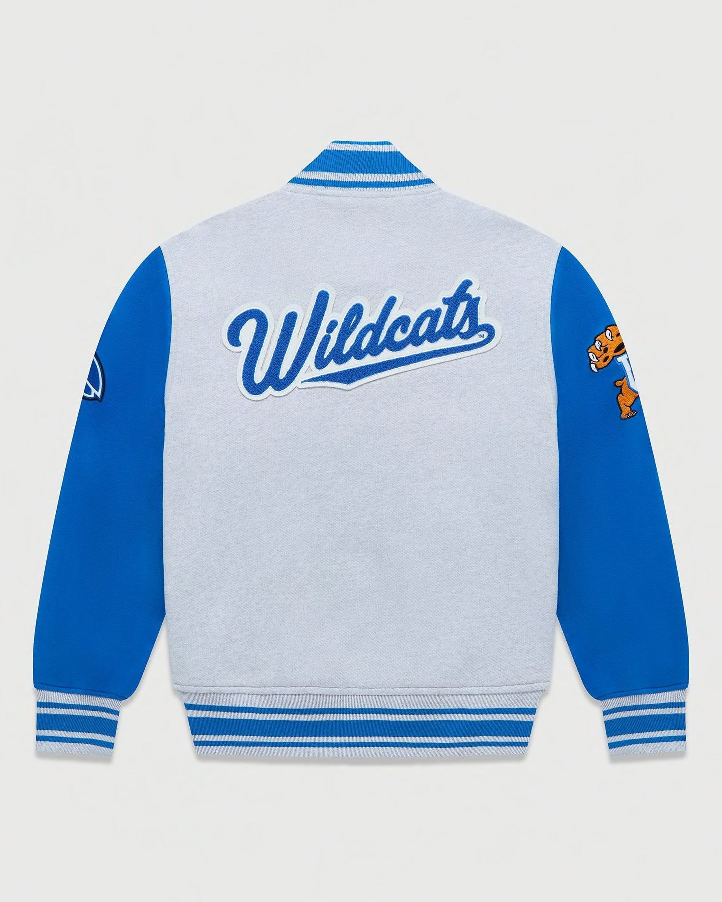 Drake's October's Very Own NCAA Kentucky Wildcards Fleece Varsity Jacket Sz Med.