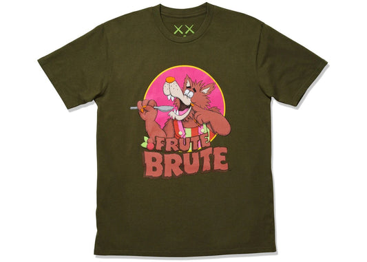 2024 Kaws x Monsters Fruit Brute Green T-Shirt - Size Medium - New with Tags