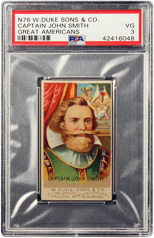 N76 W. Duke Sons & Co. Captain John Smith Great Americans PSA 3 VG