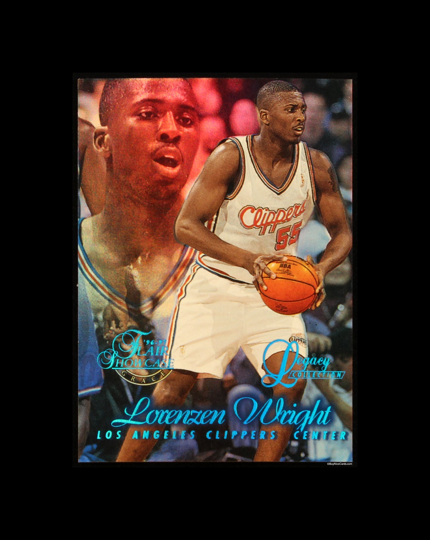 1997 Lorenzen Wright Fleer Flair Showcase Legacy Collection Row 1 /150