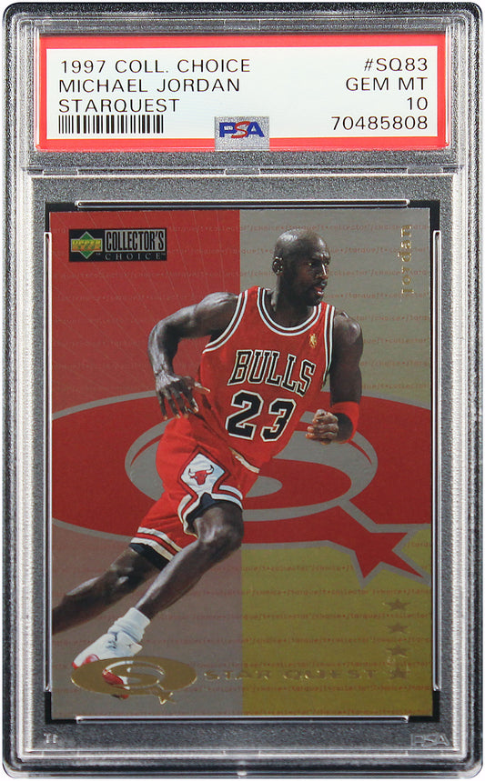 1997 Michael Jordan Upper Deck Collector's Choice Starquest #SQ83 PSA 10 Pop 58