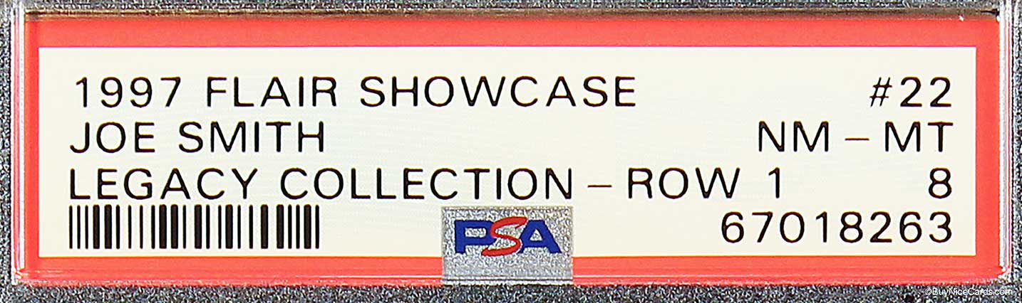 1997 Joe Smith Fleer Flair Showcase Legacy Collection Row 1 #22 /100 PSA 8