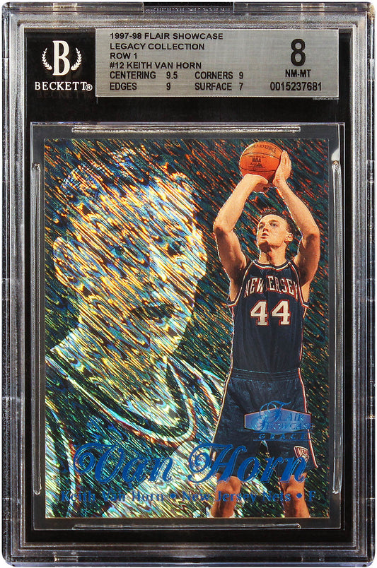 1997 Keith Van Horn Fleer Flair Showcase Legacy Collection Row 1 # 12 /100 BGS 8