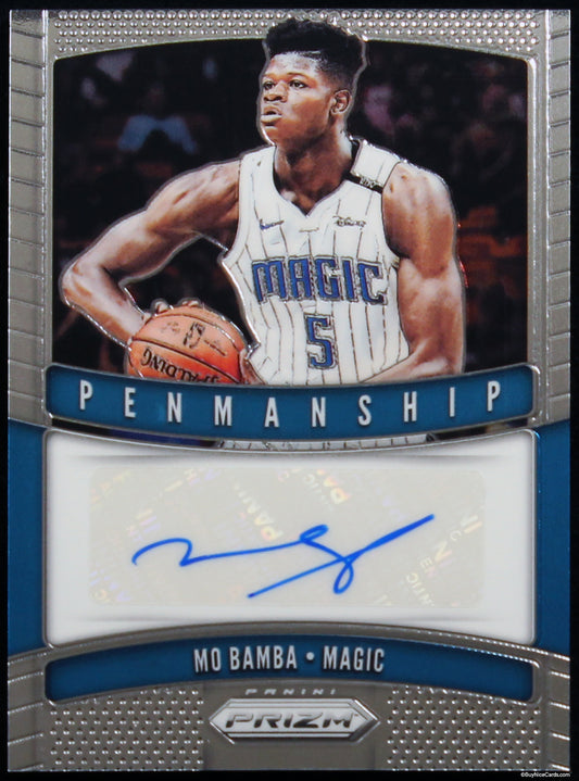 2019 Mo Bamba Panini Prizm Penmanship Auto #PM-MBB