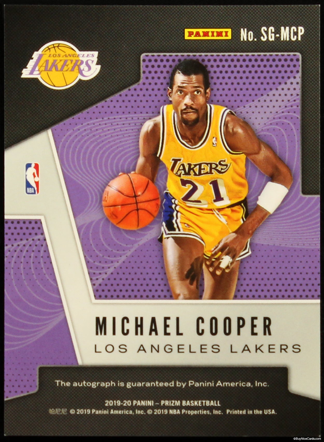 2019 Michael Cooper Panini Prizm Auto # SG-MCP