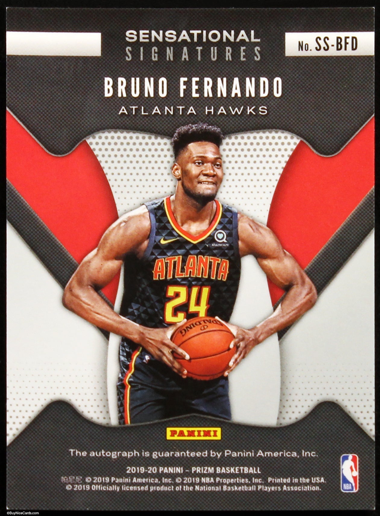 2019 Bruno Fernando Panini Sensational Signatures Auto #SS-BFD