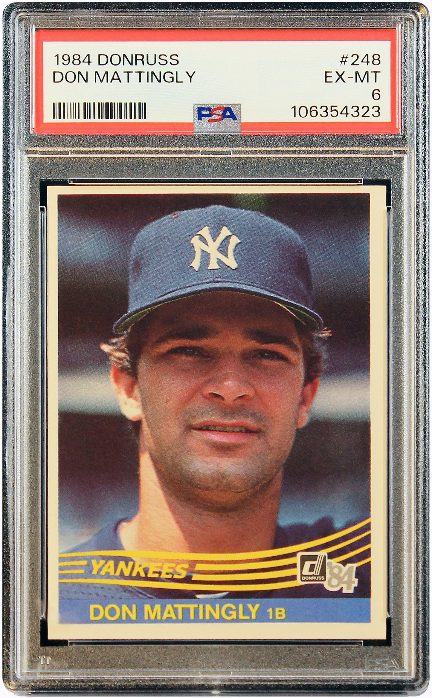 1984 Don Mattingly Donruss RC Rookie #248 PSA 6 EX-MT