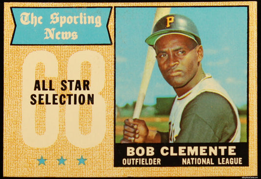 1968 Roberto Bob Clemente Topps Sporting News All-Stars  #374
