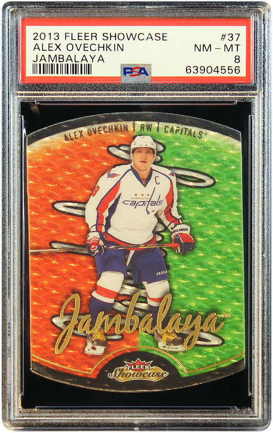 2013 Alex Ovechkin Fleer Retro Jambalaya SP #37 PSA 8 Pop 5 / 1 Higher