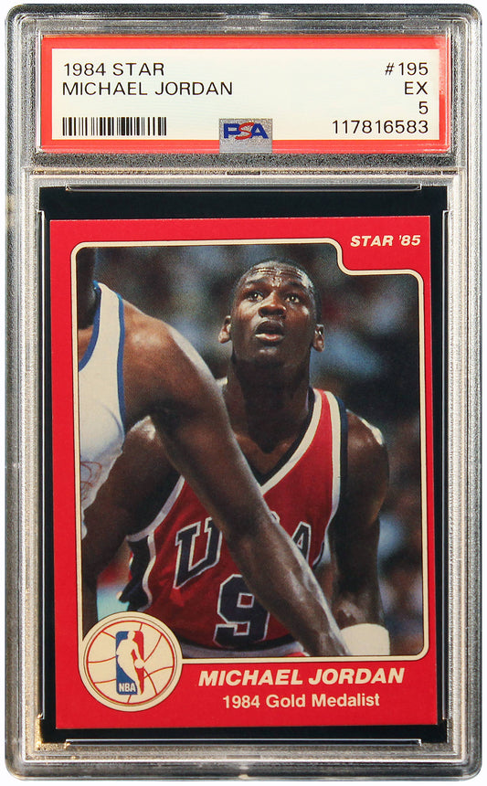 194 Michael Jordan Star USA RC Rookie #195 PSA 5 EX