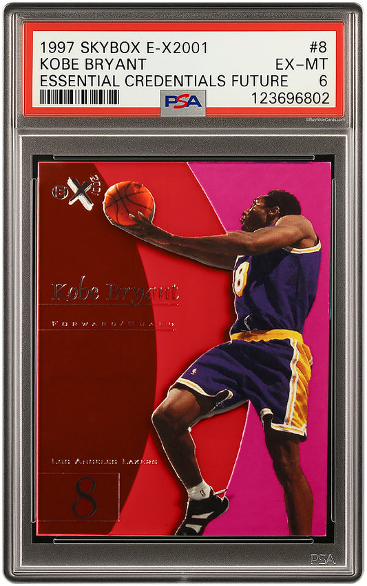 1997 Kobe Bryant Skybox E-X2001 Essential Credentials Future #8 /73 PSA 6