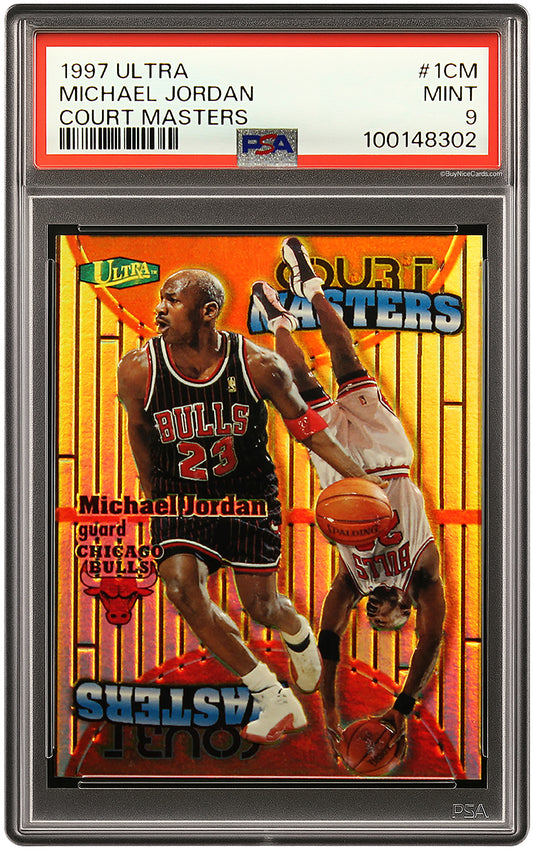 1997 Michael Jordan Fleer Ultra Court Masters Embossed SP # 1CM PSA 9 Mint
