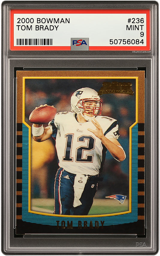2000 Tom Brady Bowman RC Rookie # 236 PSA 9 Mint