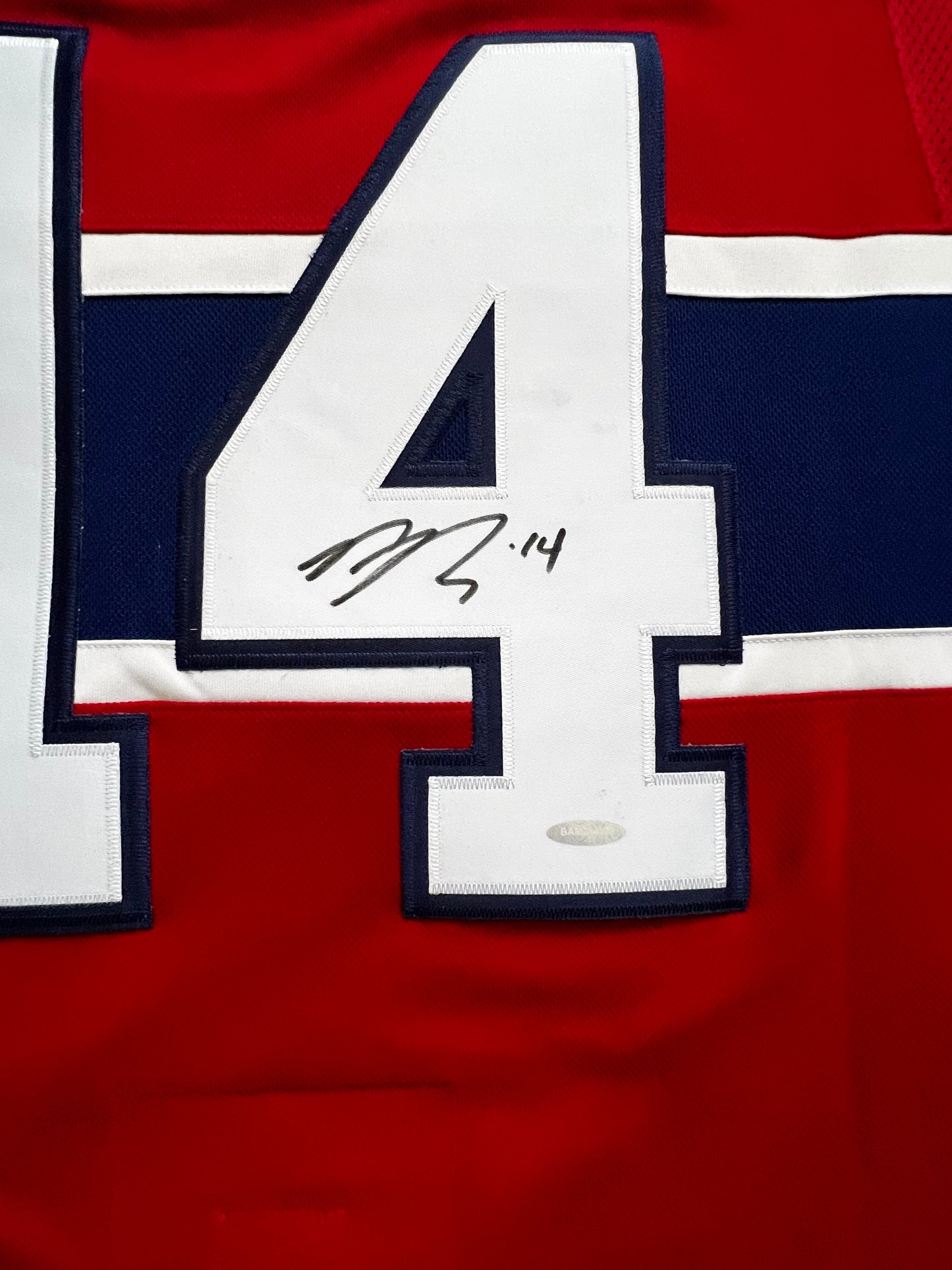 Nick Suzuki Montreal Canadians Red Adidas Jersey Auto Autographed with Upper Deck COA UDA MSRP $999.99