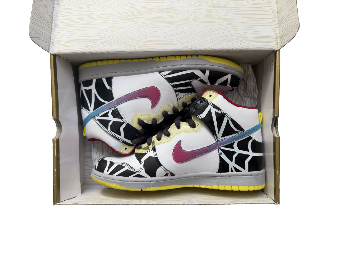 2008 Nike SB Dunk High Premium Thrashin White Chlorine Blue Blanc CLCHLO Very Clean and with Box Size 8.5
